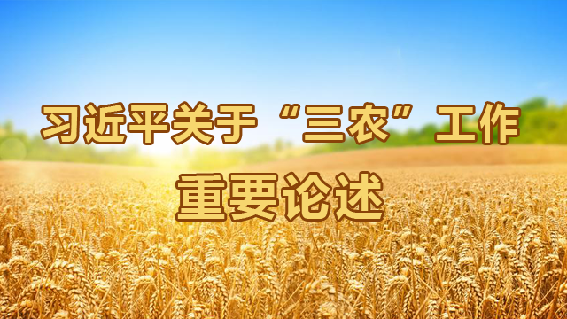 习近平关于“三农”工作重要论述